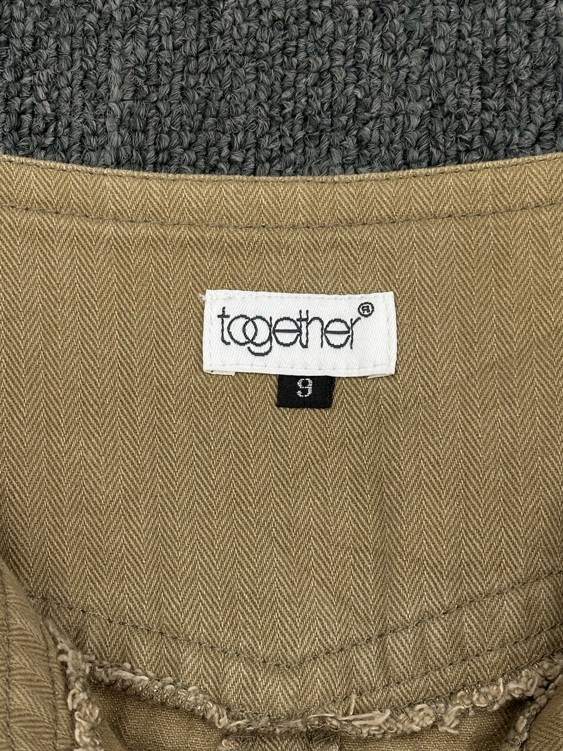 9)Japanese vintage 그런지 베이지 롱 스커트 상품이미지3