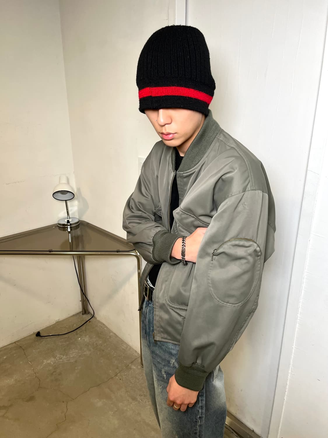Ma-1 Type Crop Bomber Jacket 상품이미지1