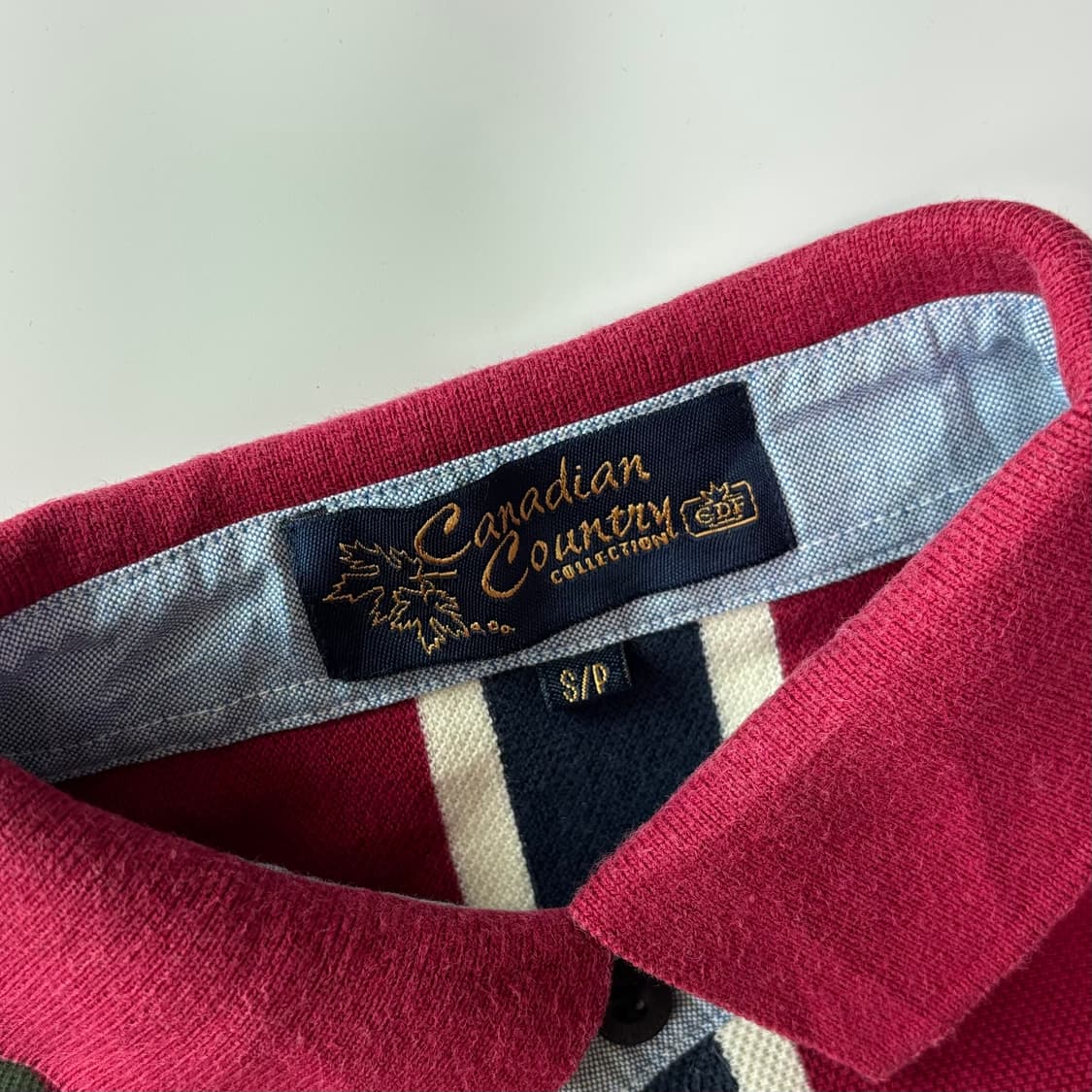 캐나디안 컨트리 멀티 스트라이프 빈티지 폴로셔츠 상품이미지3