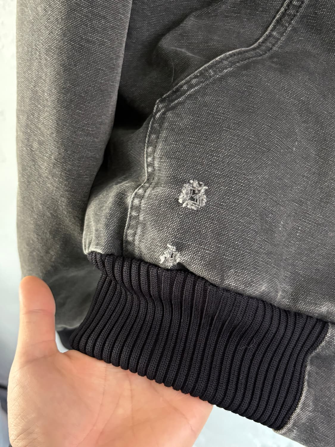 Carhartt 칼하트 차콜컬러 후드 워크자켓 상품이미지4