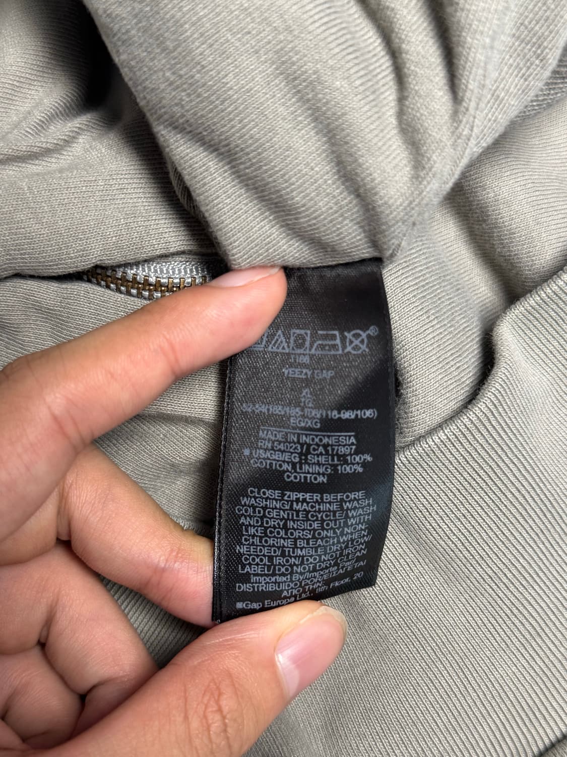 이지갭 후드집업 토프 XL 상품이미지7