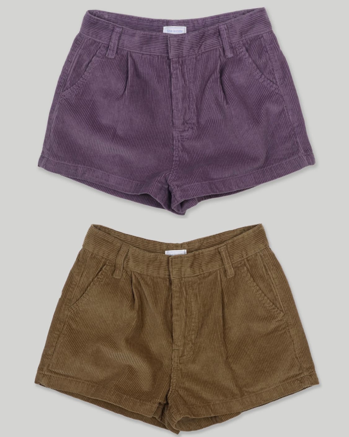 쉬이즈큐트 앤디숏츠 브라운, 퍼플 2사이즈 일괄 상품이미지1