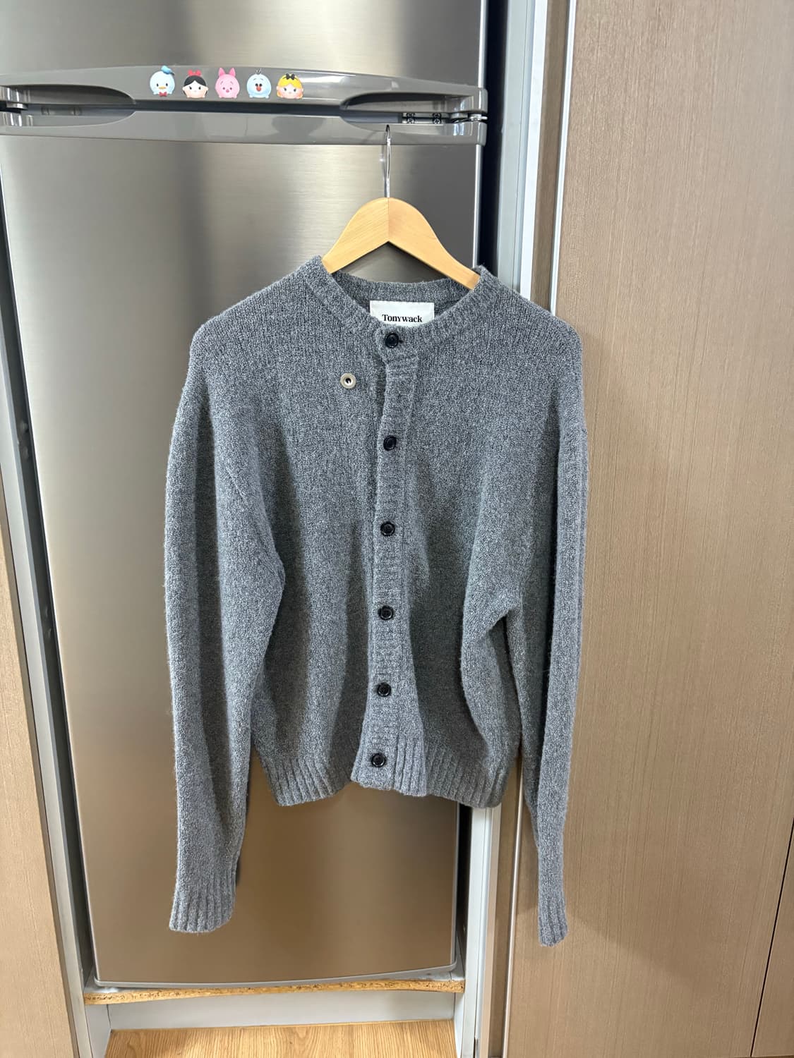 토니웩 베이비 알파카 브러시드 가디건 그레이 XL 상품이미지4