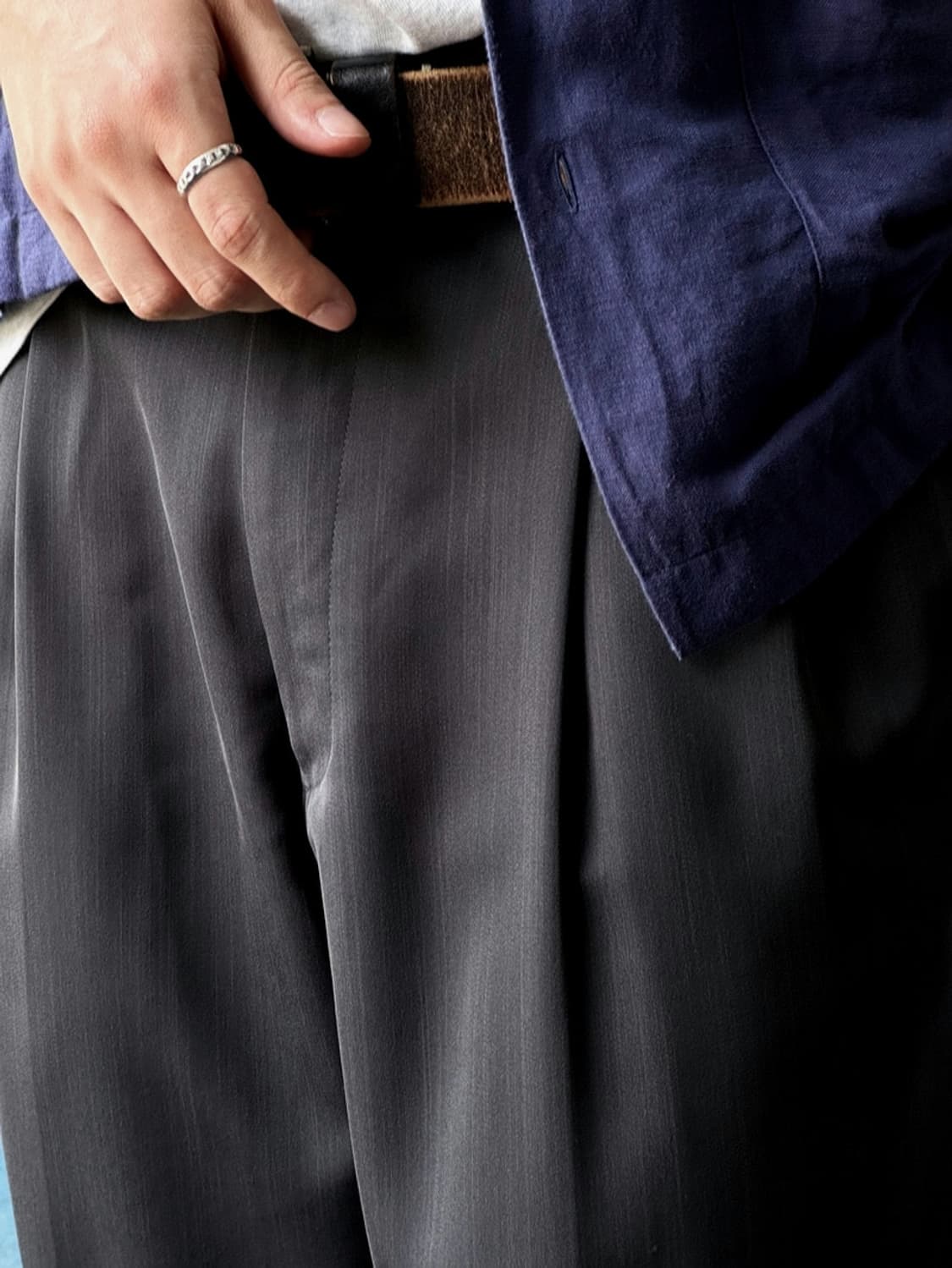 Tropical poly patterned 2 pleats trouser 상품이미지9