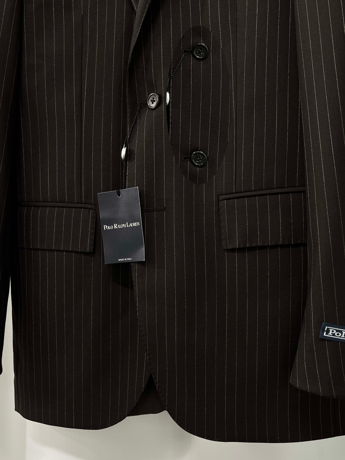 폴로 랄프로렌 꼬르넬리아니 이태리 콩그레스맨 핀스트라이프 버진울 수트자켓 상품이미지7