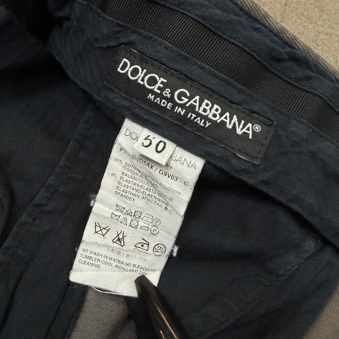 DOLCE&GABBANA 돌체앤가바나 투페이스 코듀로이 코튼 팬츠  상품이미지3