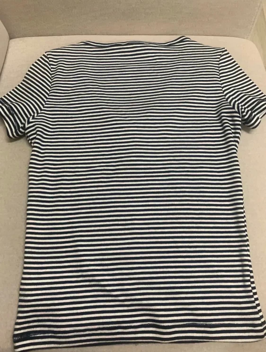 타미진스 헨리 스트라이프 브이넥 반팔 상품이미지2