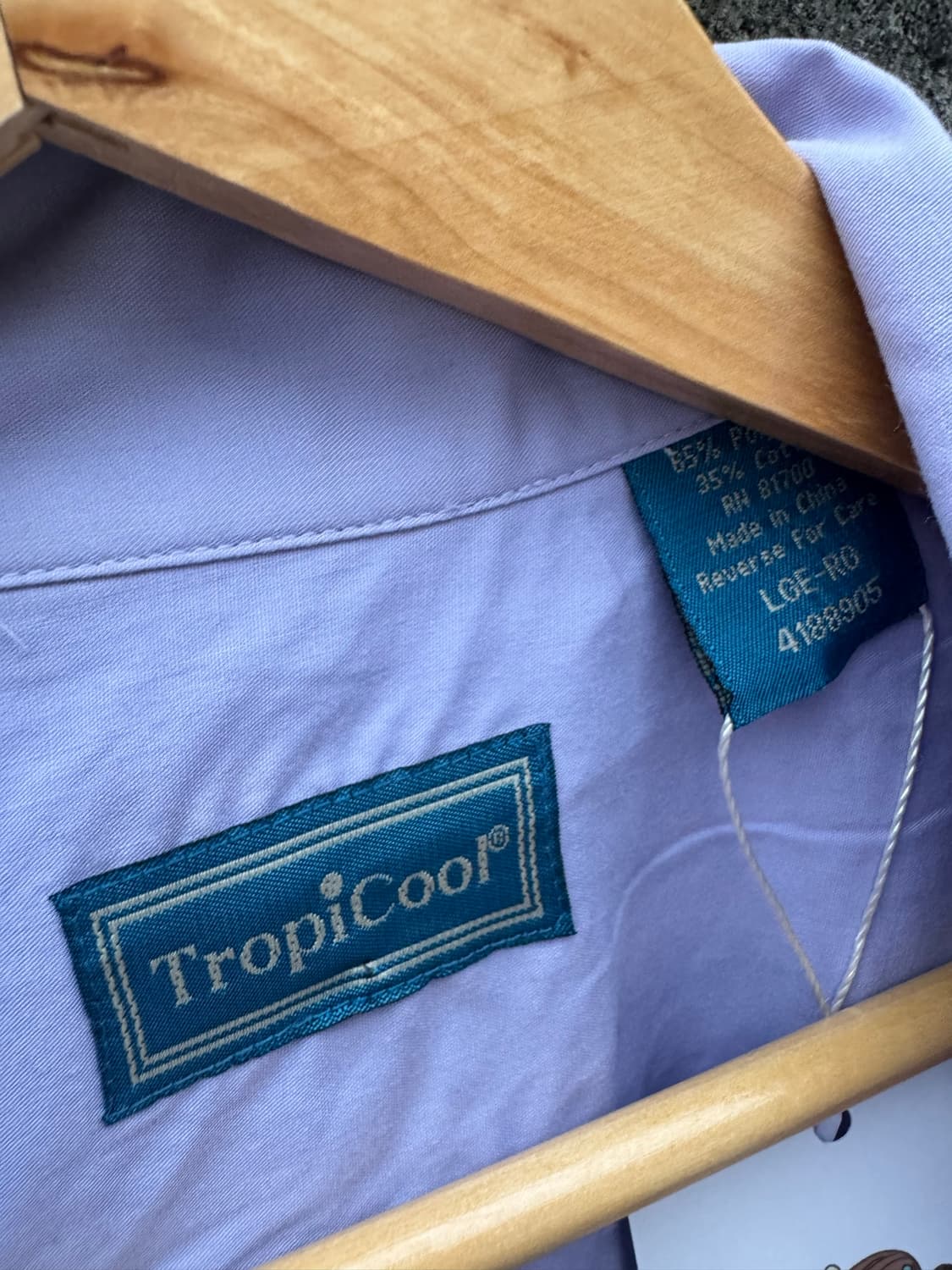 Tropicool 빈티지 쿠바 구아야베라 셔츠 퍼플 L 상품이미지4