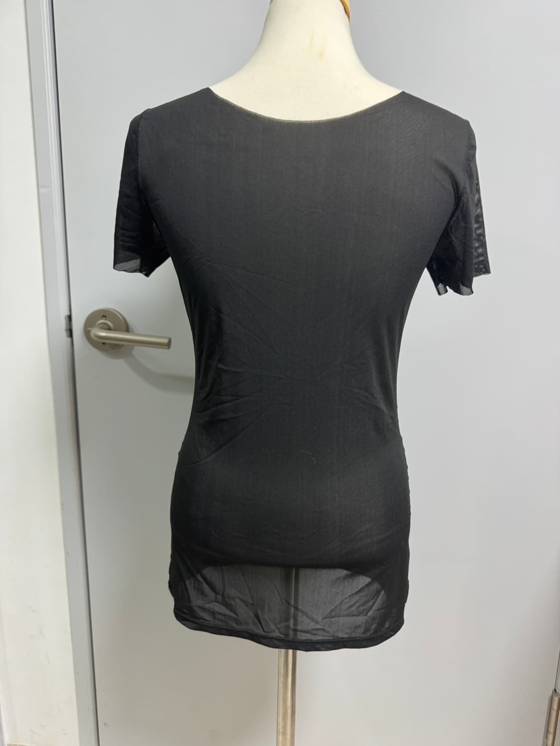 시스루 유넥 반팔티  상품이미지2