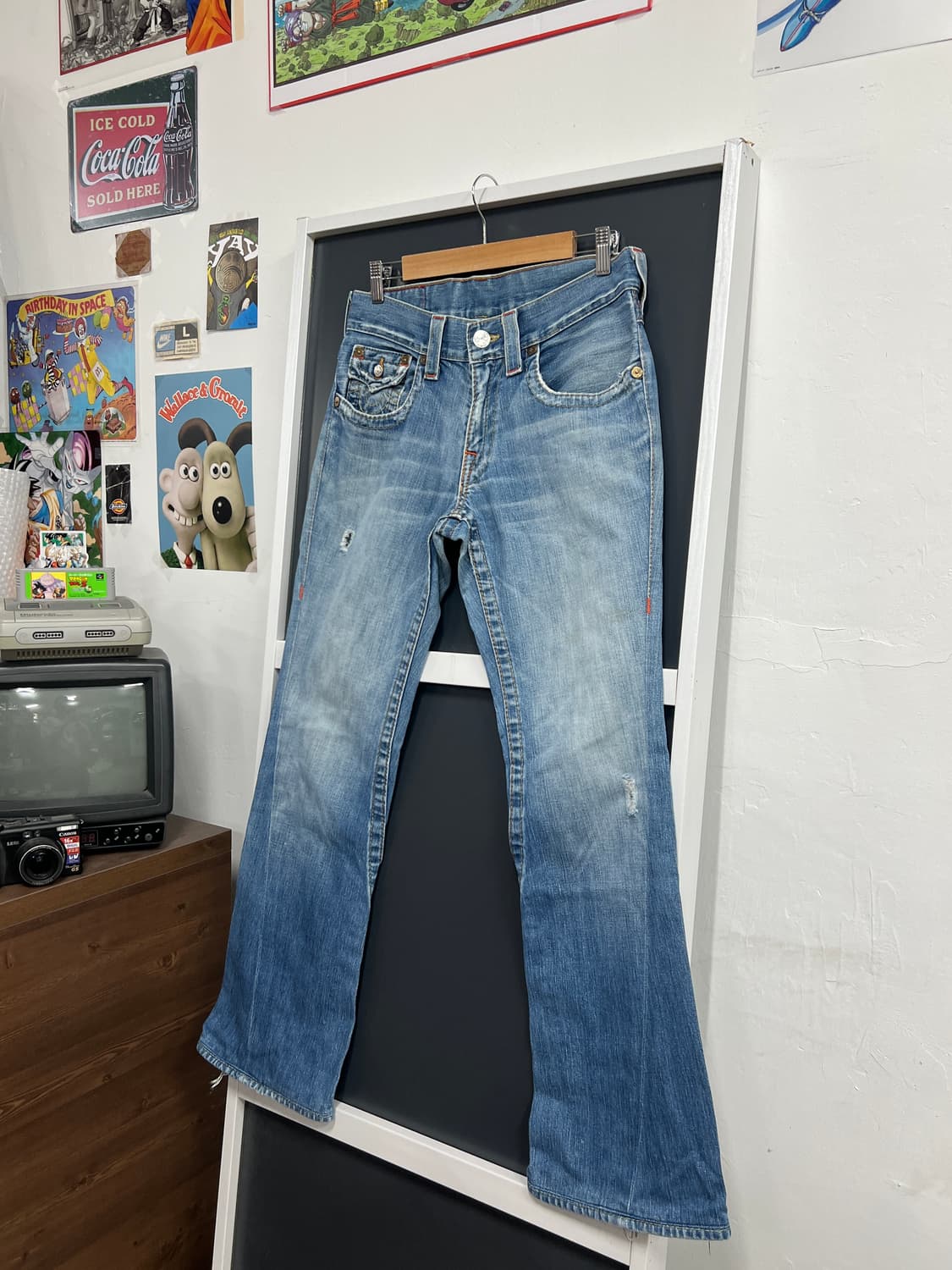 True Religion 트루릴리전 조이 부츠컷 나팔핏 연청 데님 팬츠 상품이미지8