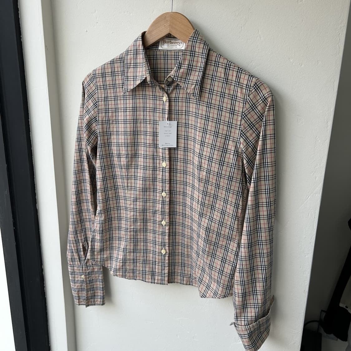 14829 - 버버리 베이지 노바체크 셔츠 상품이미지2