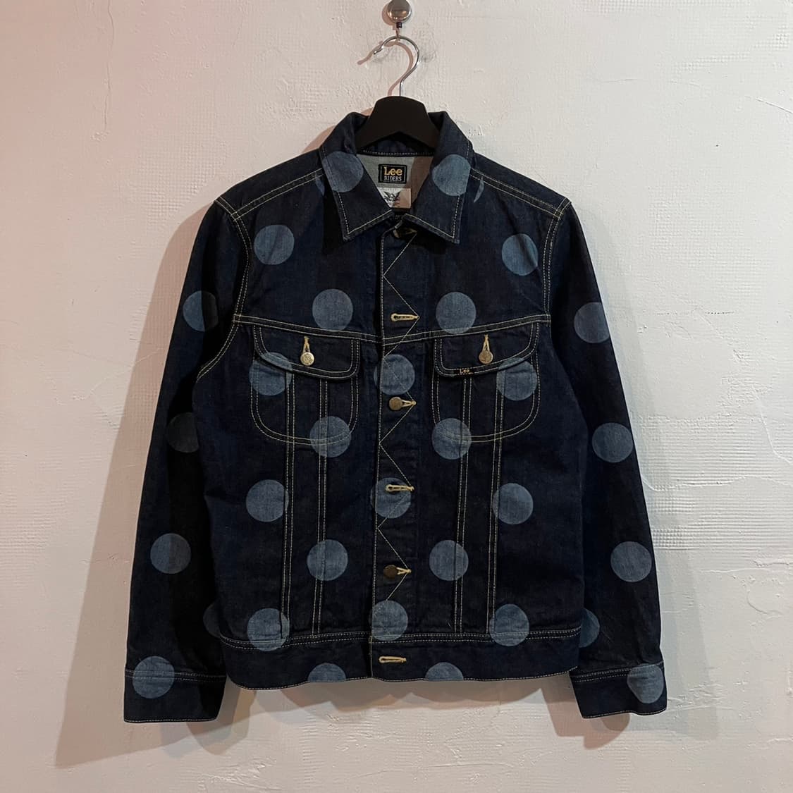 lee x heather grey 도트 데님자켓 상품이미지2