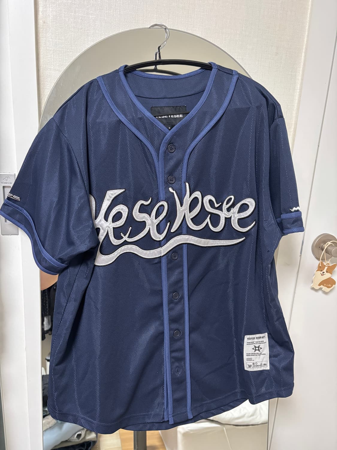 Y.E.S Baseball Jersey Navy m 상품이미지1