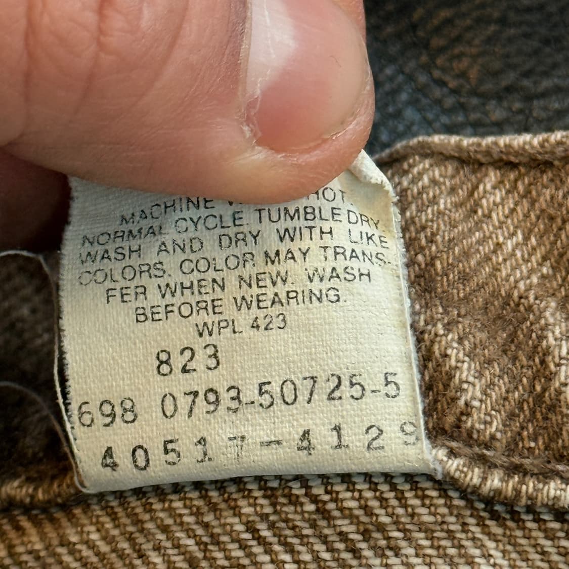 90S 리바이스 브라운 517 부츠컷 USA 38 데님 팬츠 상품이미지10