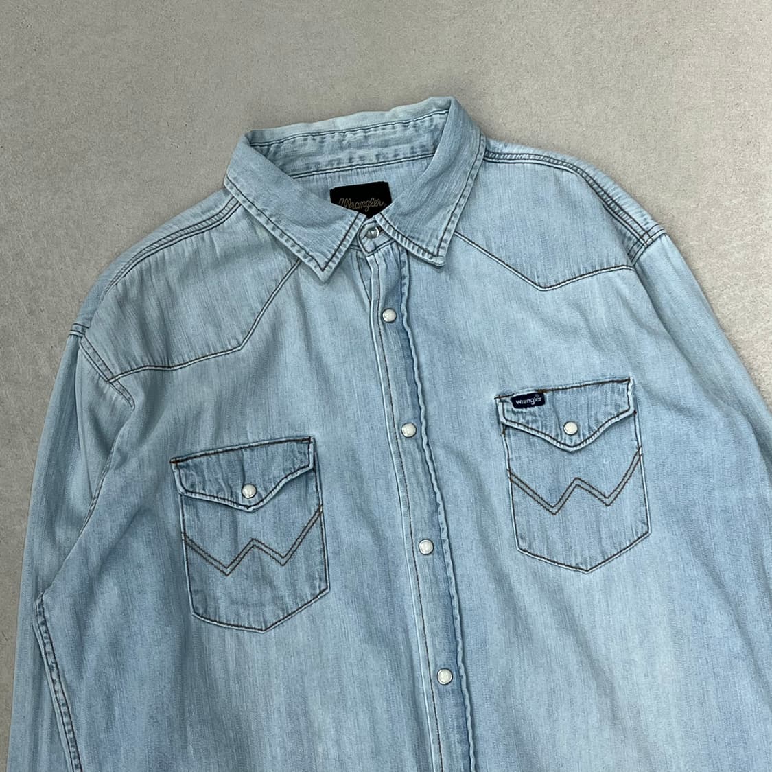 랭글러 워크 데님셔츠 s09043 상품이미지3