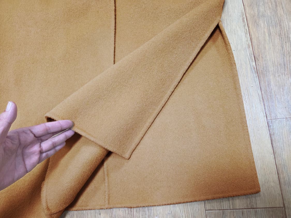 르꼬르망(le cormang) 핸드메이드 숄 울코트 프리사이즈 새상품 상품이미지6