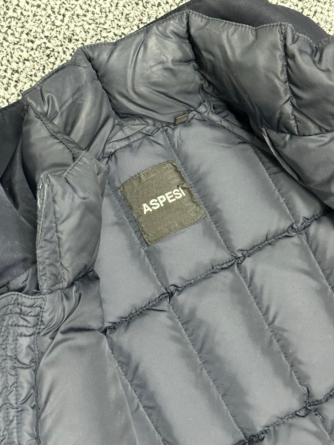 아스페시 네이비 맥코트 패딩 상품이미지4