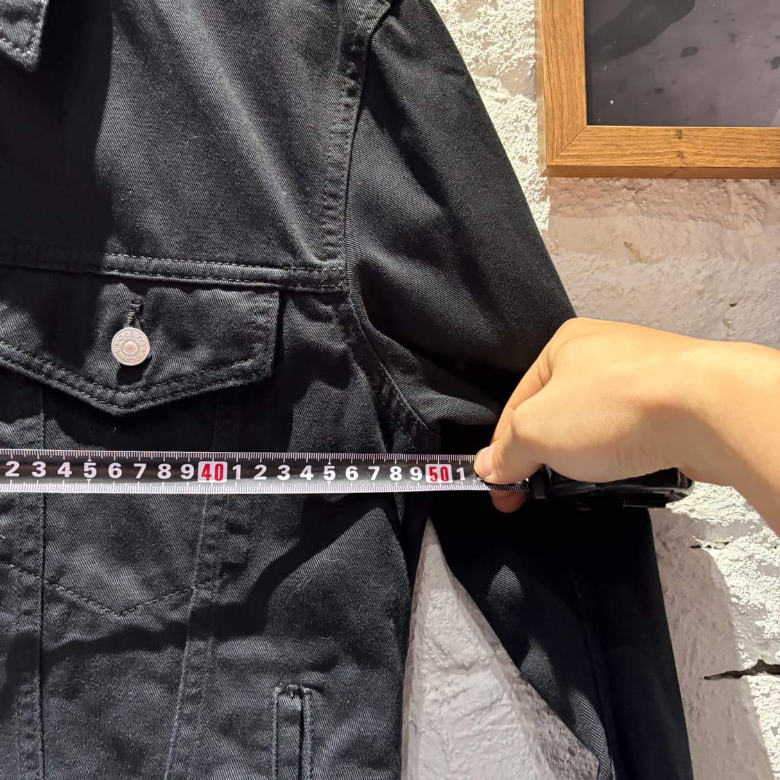 EDWIN 빈티지 블랙 트러커자켓  상품이미지8