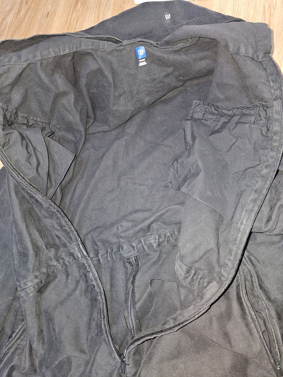 이지갭 사틴 오버롤 블랙 M 상품이미지8