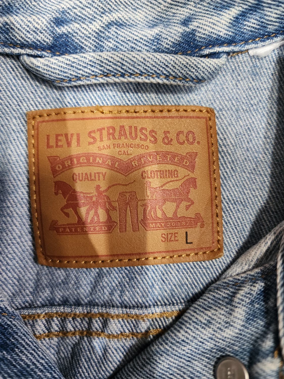 리바이스 트러커 데님자켓 청자켓 L 상품이미지6