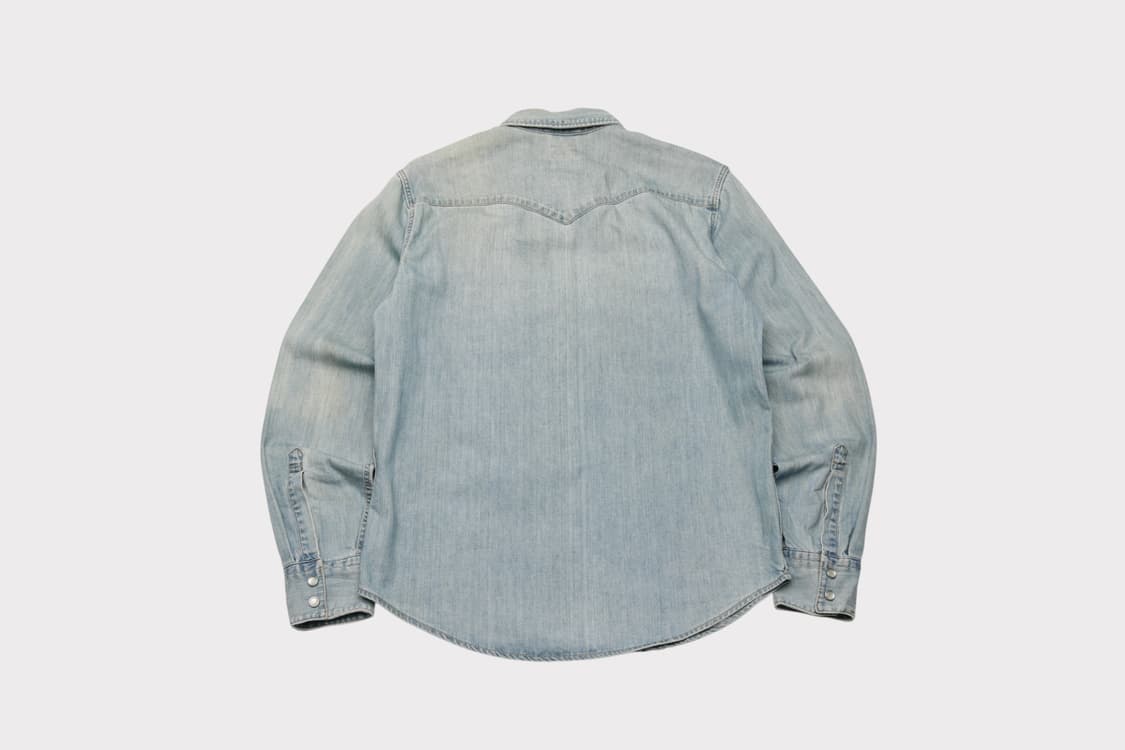 [M] 리바이스 연청  웨스턴 데님셔츠 상품이미지5