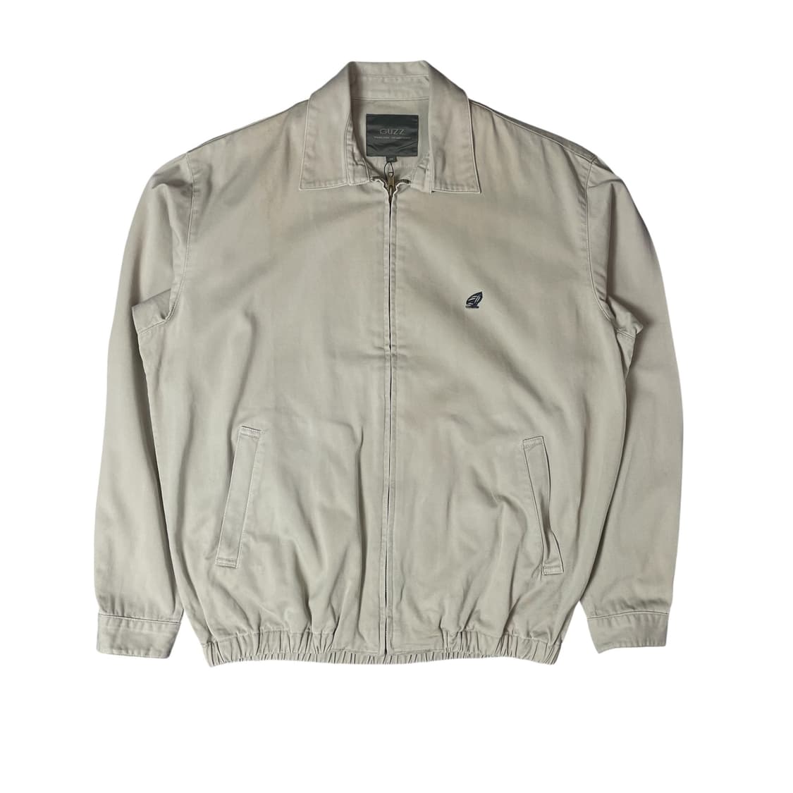 GUZZ 연베이지 자수로고 코튼 스윙 자켓 95 상품이미지1