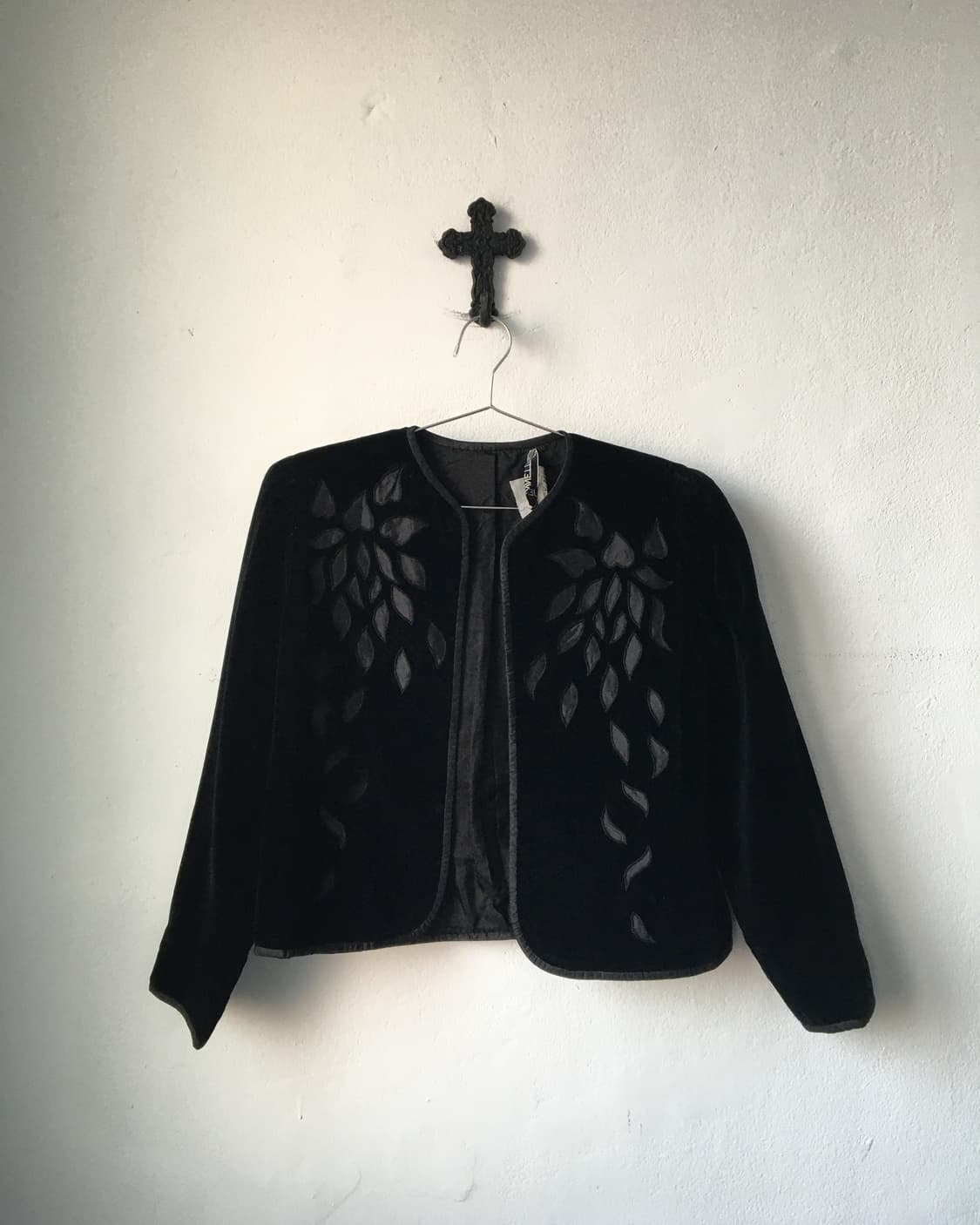 Velvet open jacket 상품이미지1