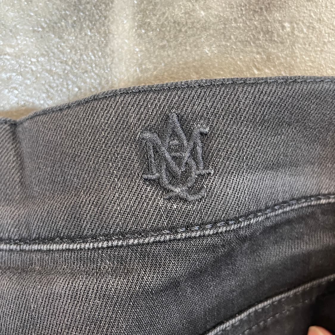 16aw 알렉산더 맥퀸 레더패치 라이더 데님 상품이미지10