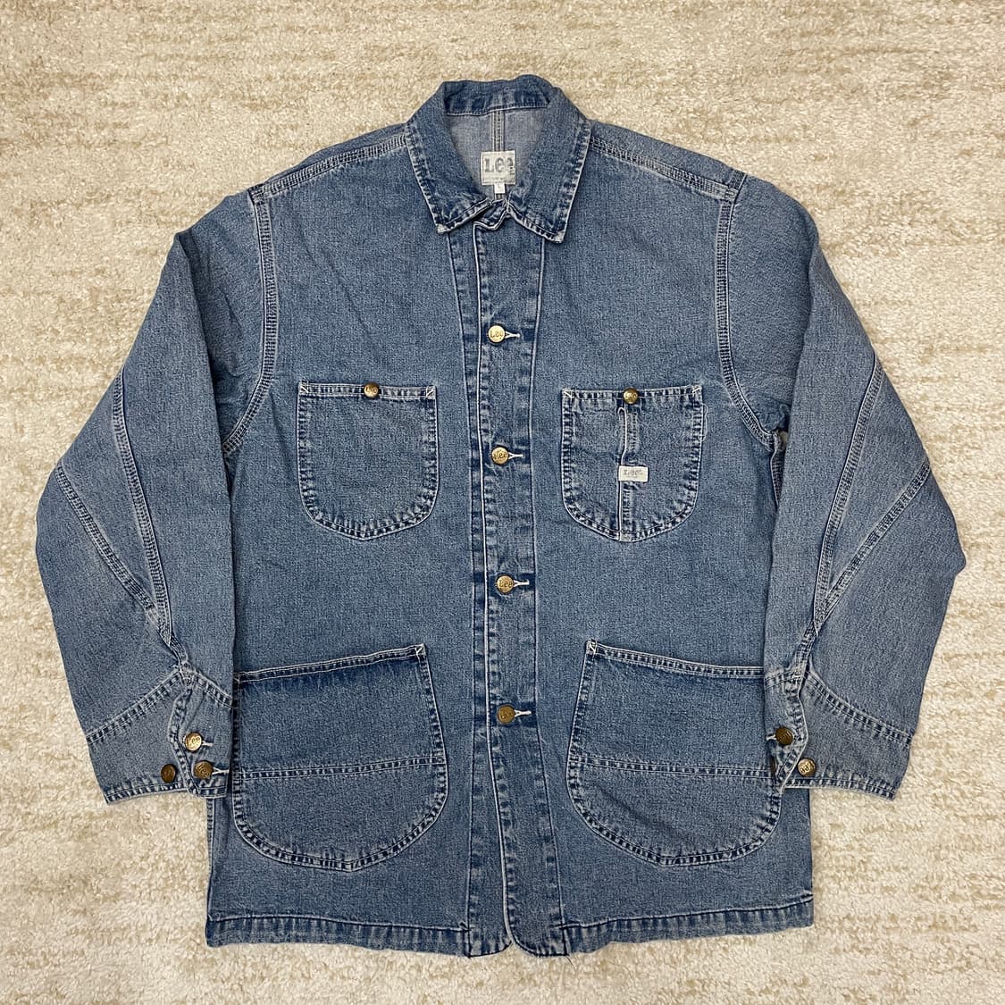 [L] 90s Lee 리 워크 초어 코트 데님자켓 상품이미지1