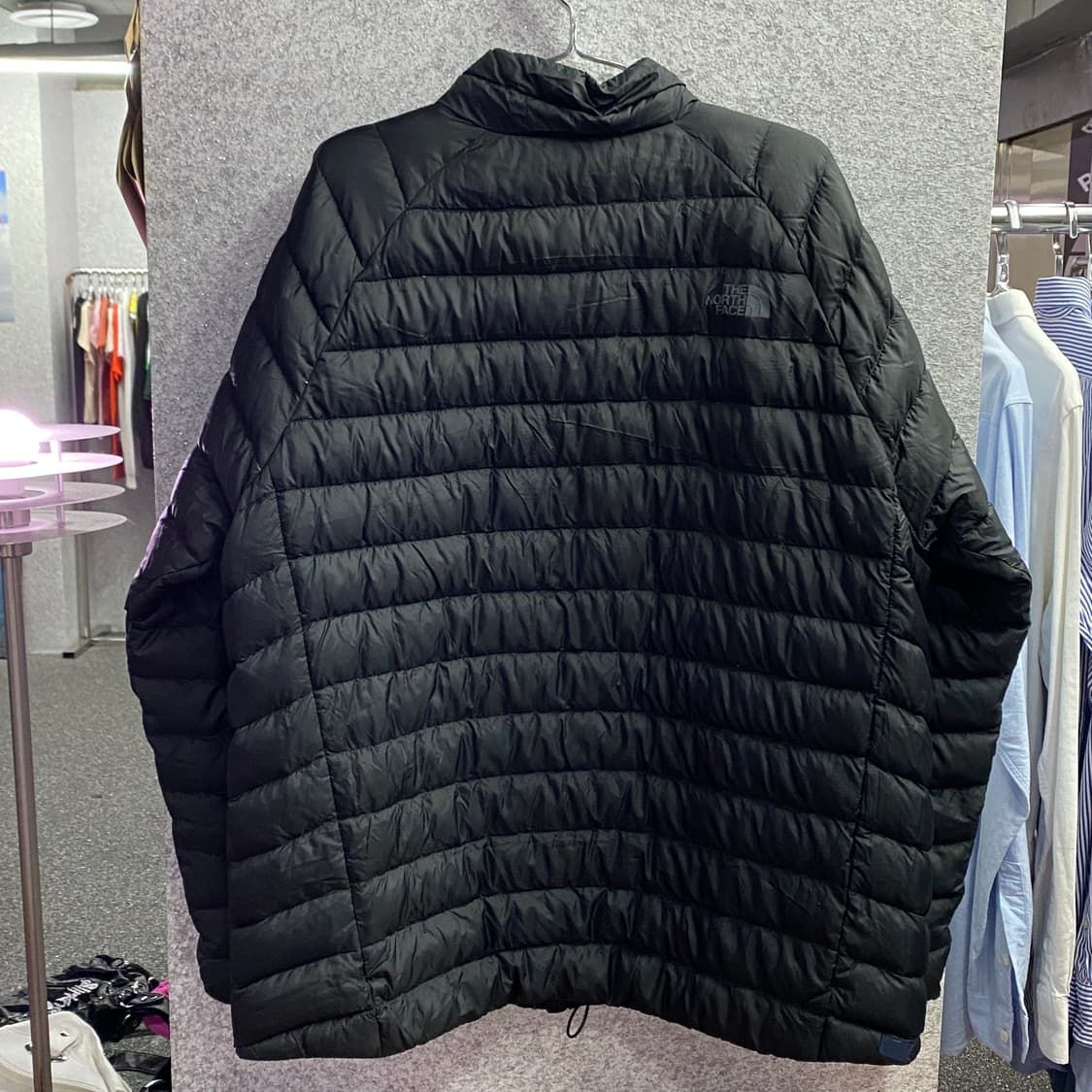 노스페이스 스몰 로고 블랙 경량자켓 B3174 상품이미지3