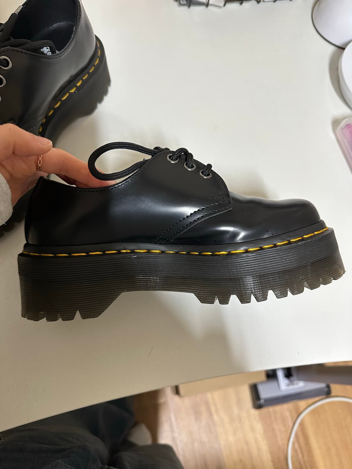 닥터마틴 1461 쿼드 블랙 220(UK 3) 수수료 구매자 상품이미지4
