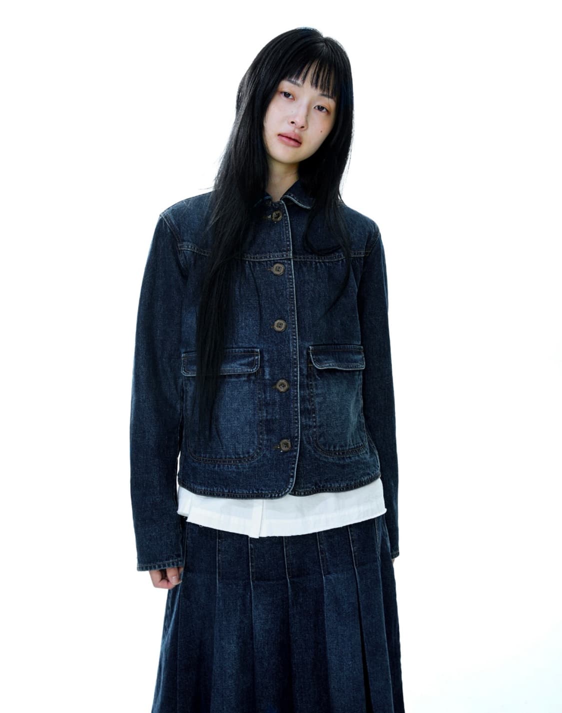 DEEP DENIM JACKET NAVY 상품이미지1