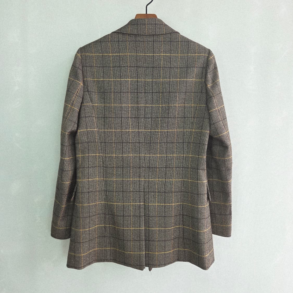 [GGPX] 지지피엑스 브라운 체크 더블 자켓 여성 S 상품이미지5