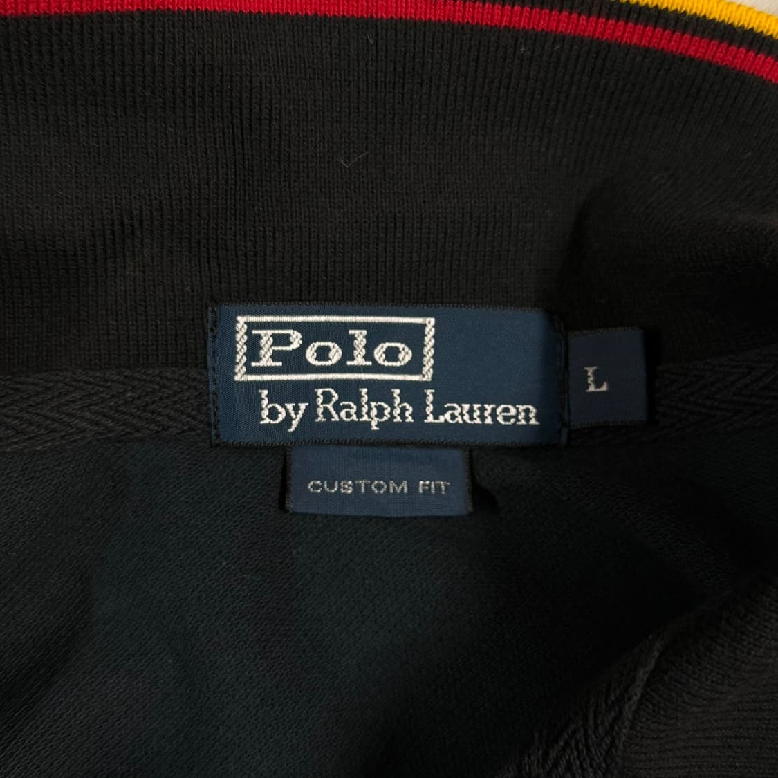[L] 폴로 랄프로렌 블랙 독일 빅포니 반팔 카라티 상품이미지5