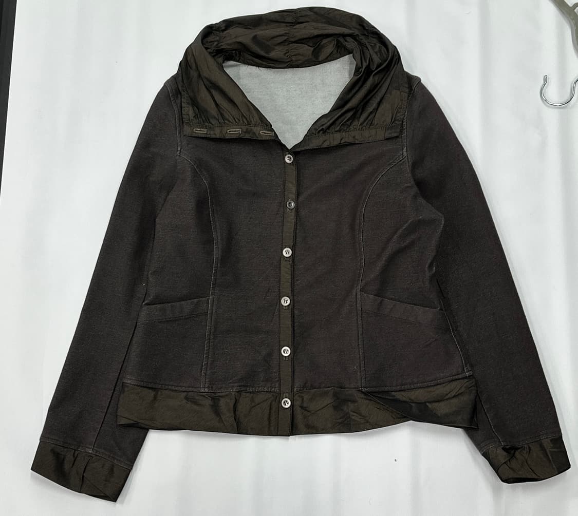 🍠하구미의 고구마맛 자켓🍠 라떼갸루 브라운 오버핏 히피 프릴 마이  상품이미지2