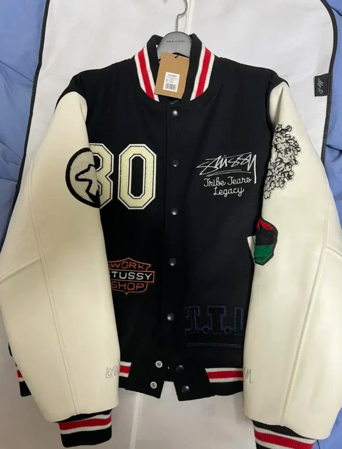 M 스투시 아워레가시 바시티 자켓 상품이미지1