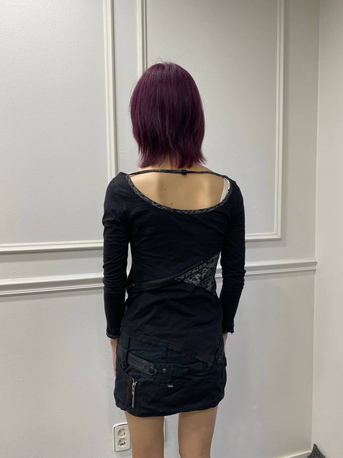 2000s Rare Zip&piercing Slim-FitVkei Lgb 상품이미지2