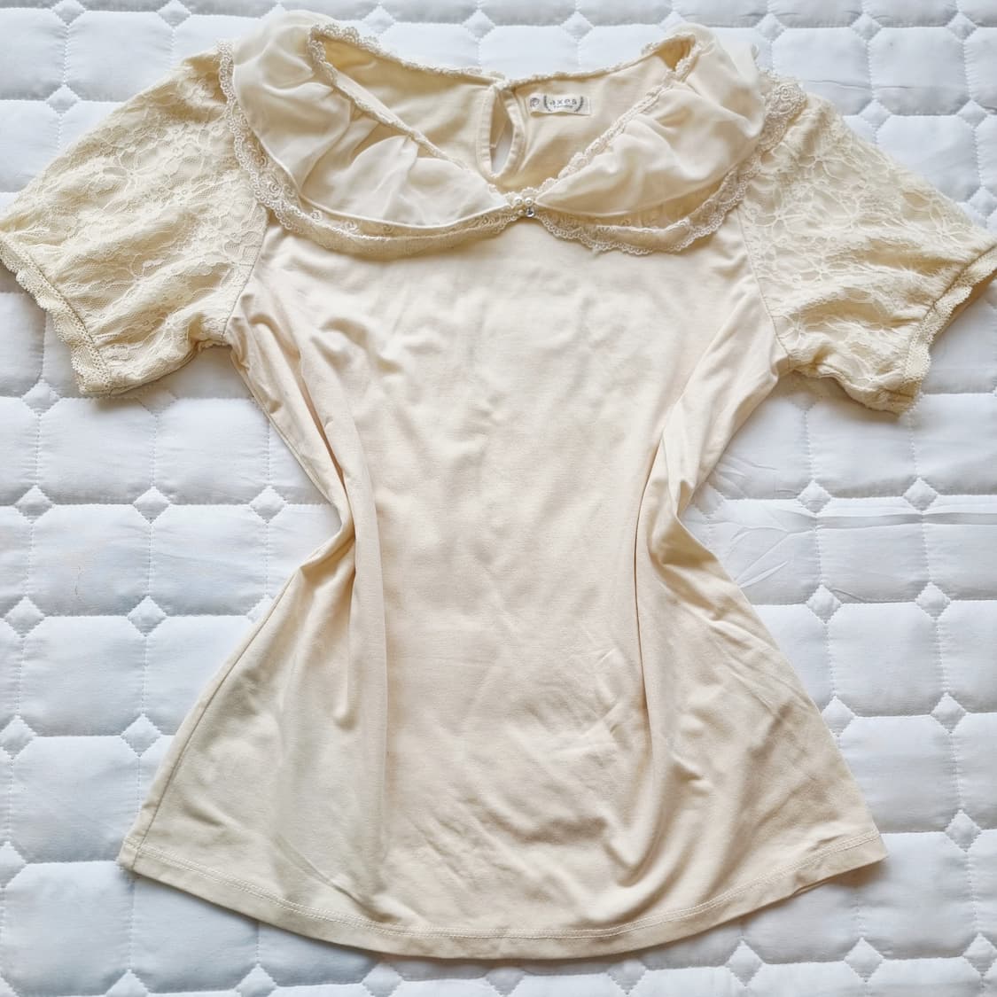 axes femme(악시즈 팜므) 레이스 카라 프릴 블라우스 상품이미지4