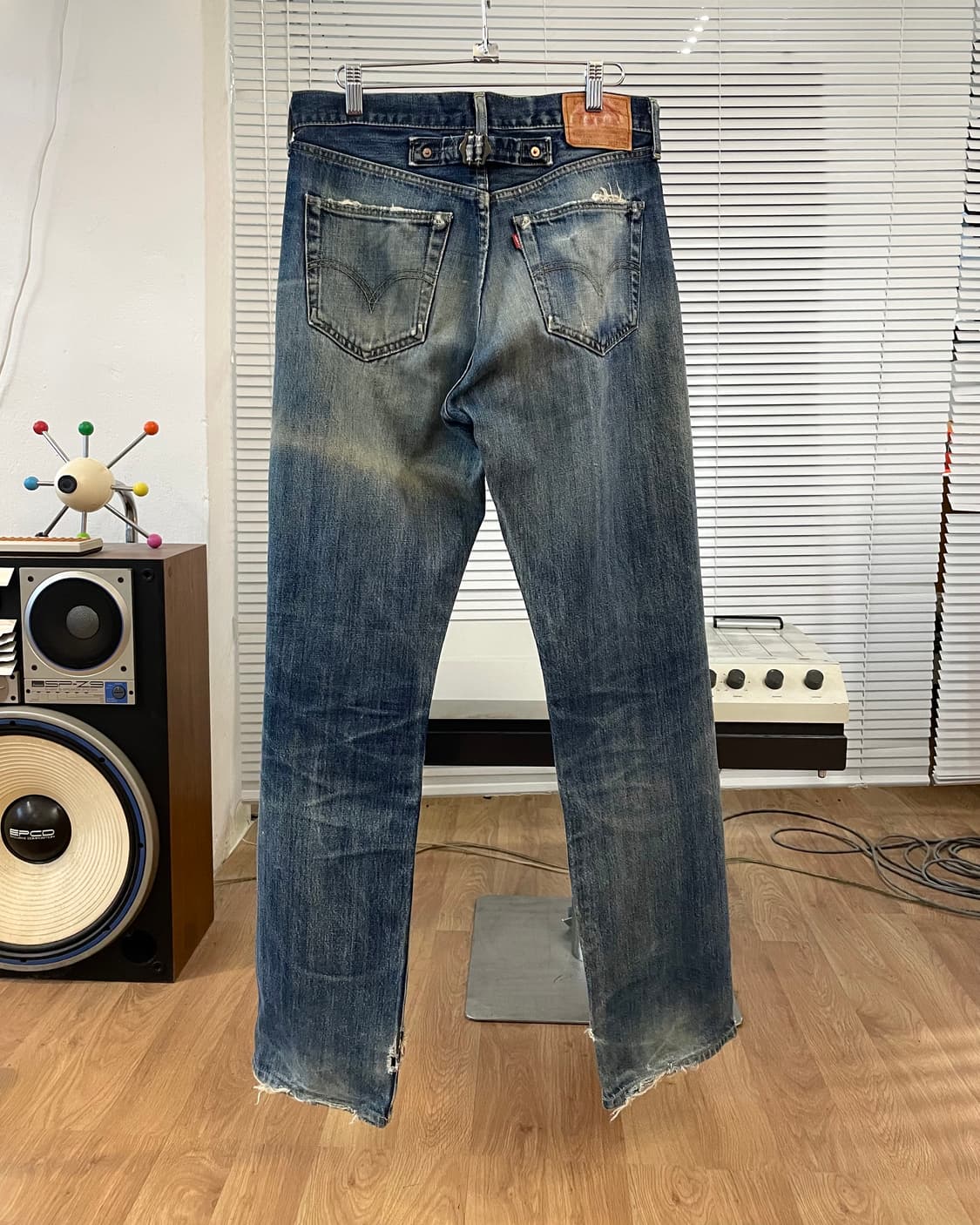 [32] 리바이스 신치백 디스트레스 데님 팬츠 상품이미지5