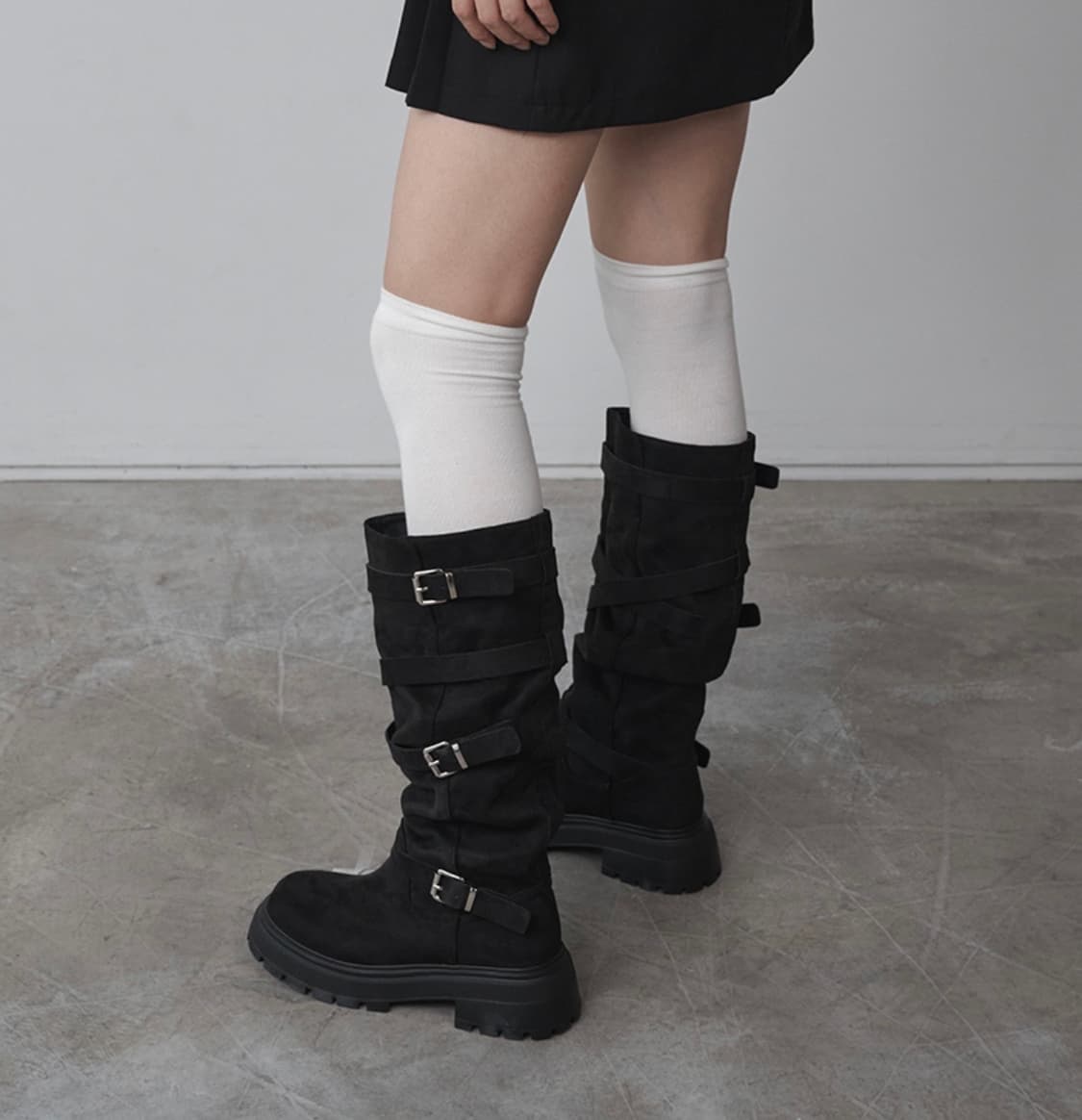 솔트앤초콜릿 험 버클 롱부츠 상품이미지1