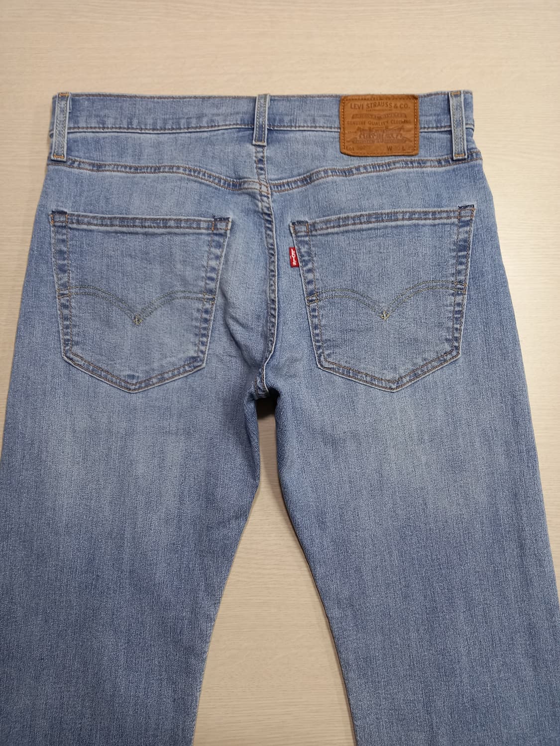 30 빅E 리바이스502 워싱 스판 슬림일자진 연청 30-148 상품이미지4