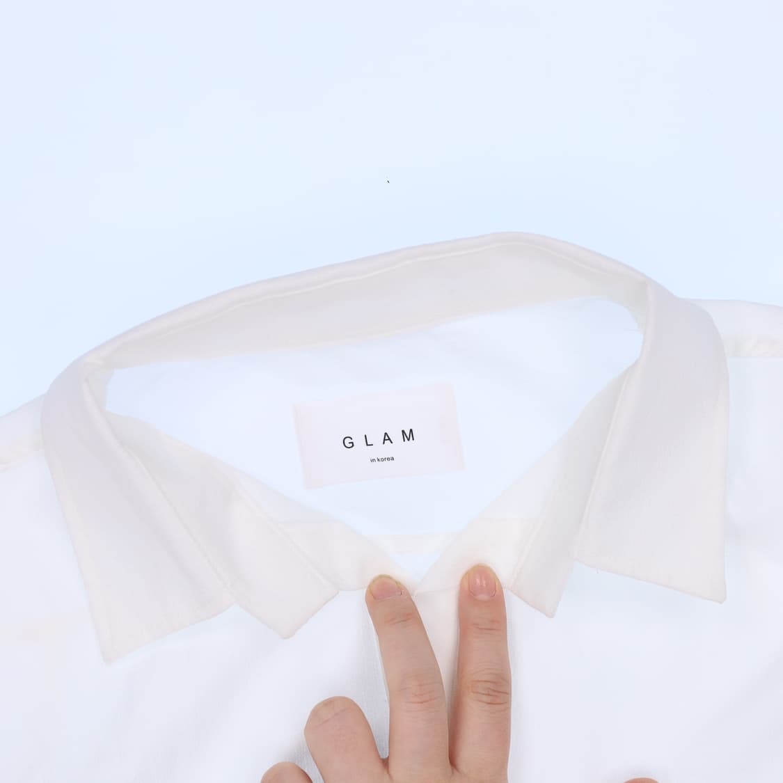 실측확인 글램 반팔 히든카라 남방 0416M 상품이미지3