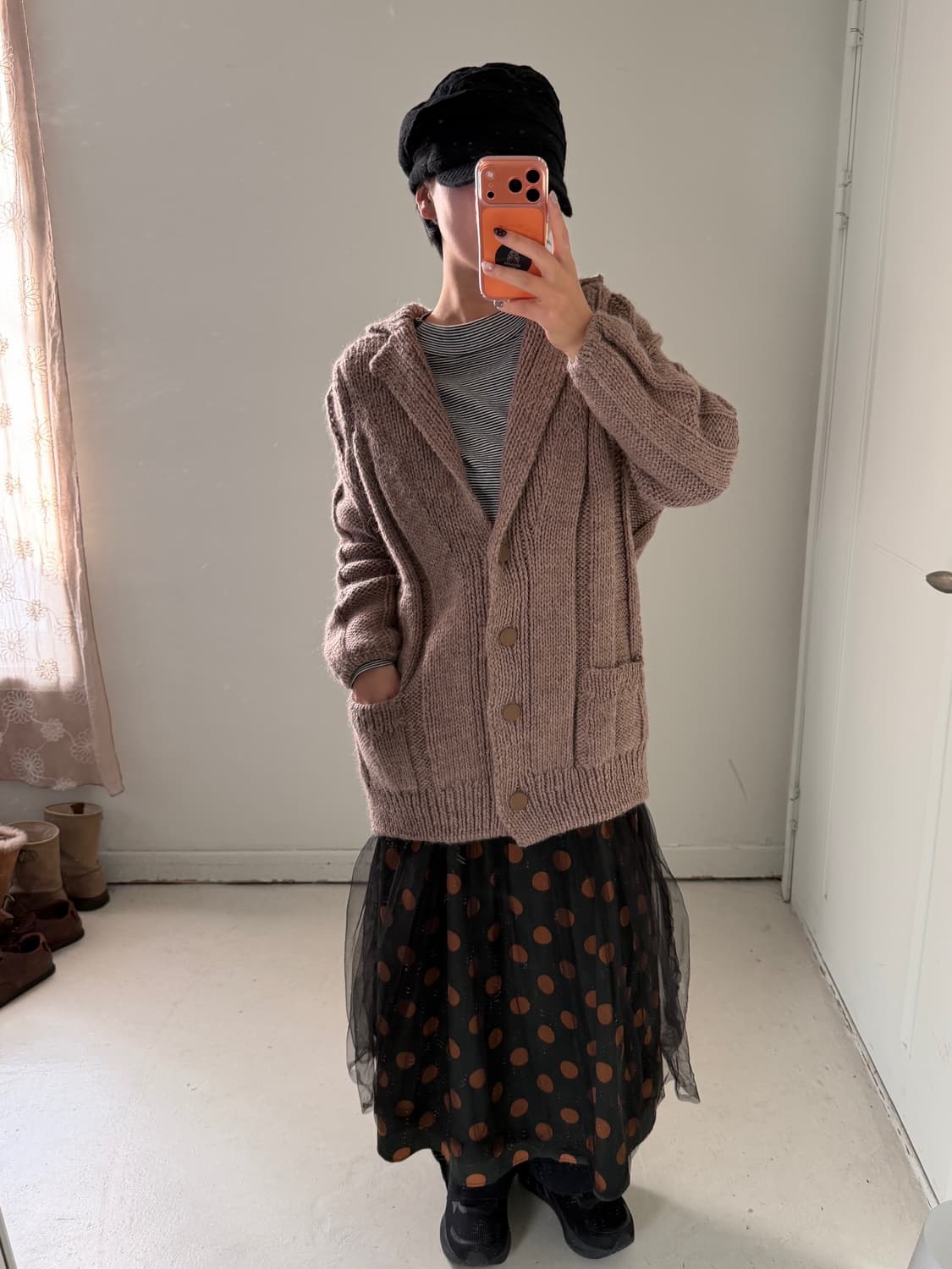 일본빈티지 헤비울 숄카라 가디건 스웨터 상품이미지2