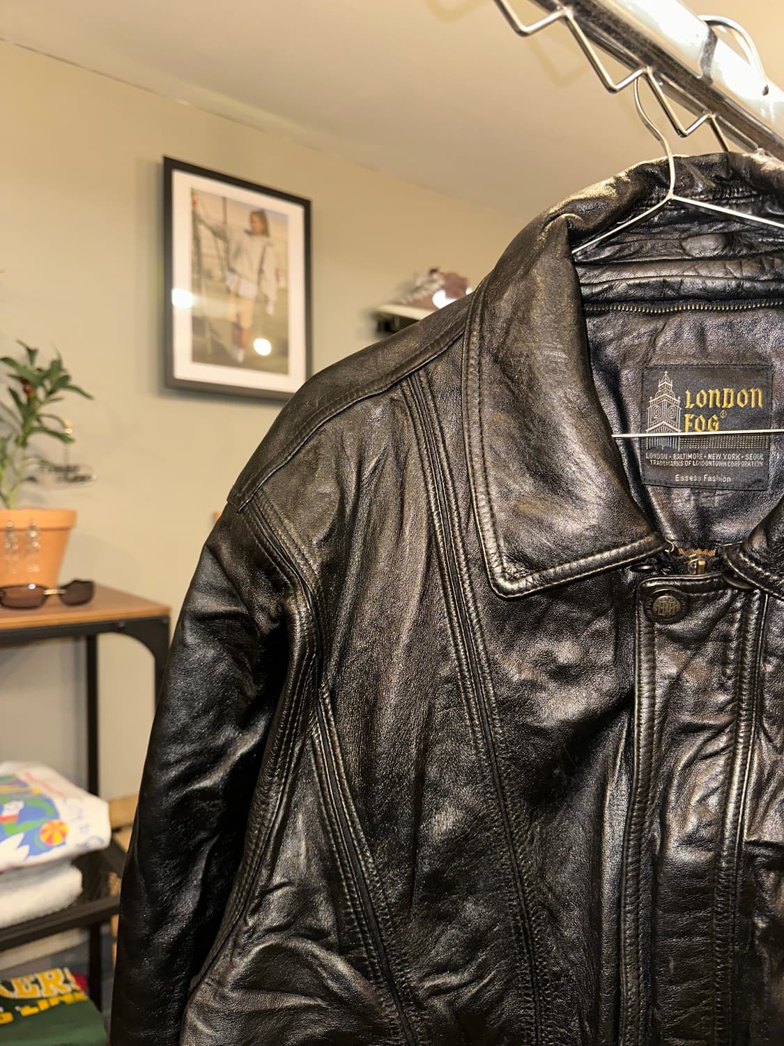 90’s London Fog genuine leather bomber  상품이미지6