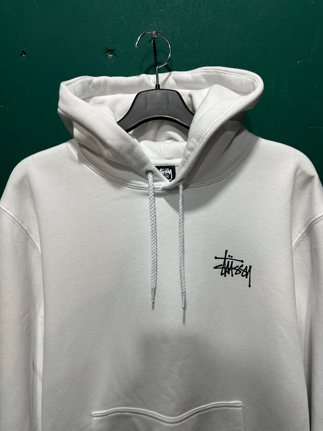 스투시 베이직 후드티 화이트 100-105 상품이미지2