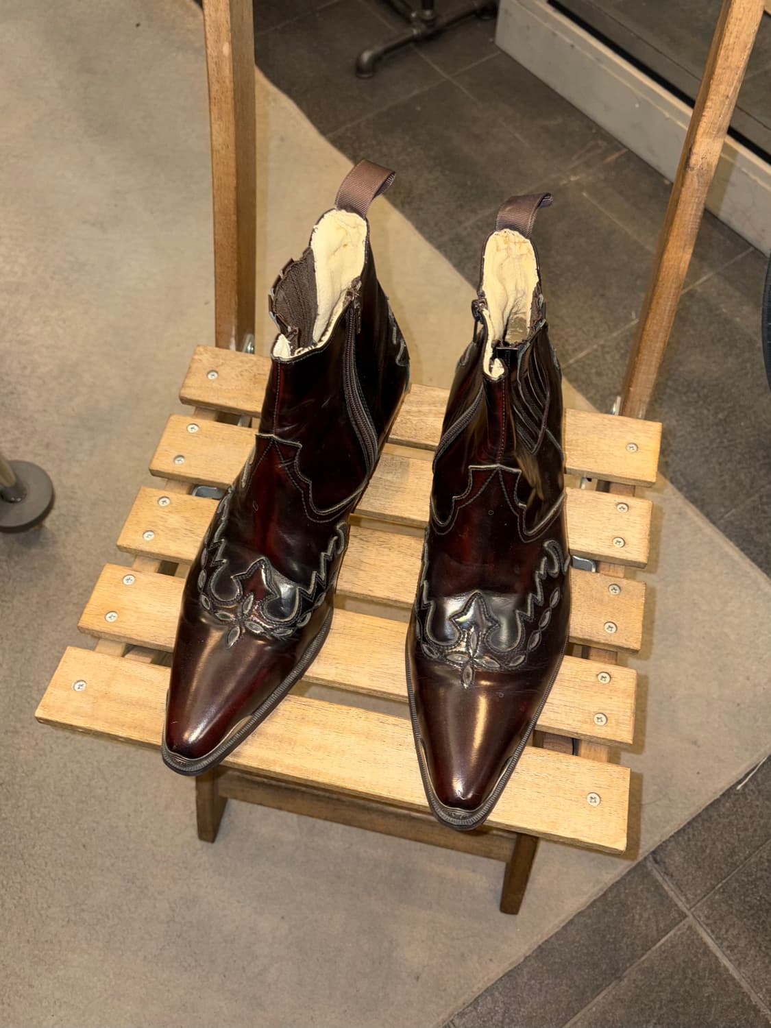 Italy Handmade aging western boots (275) 상품이미지4