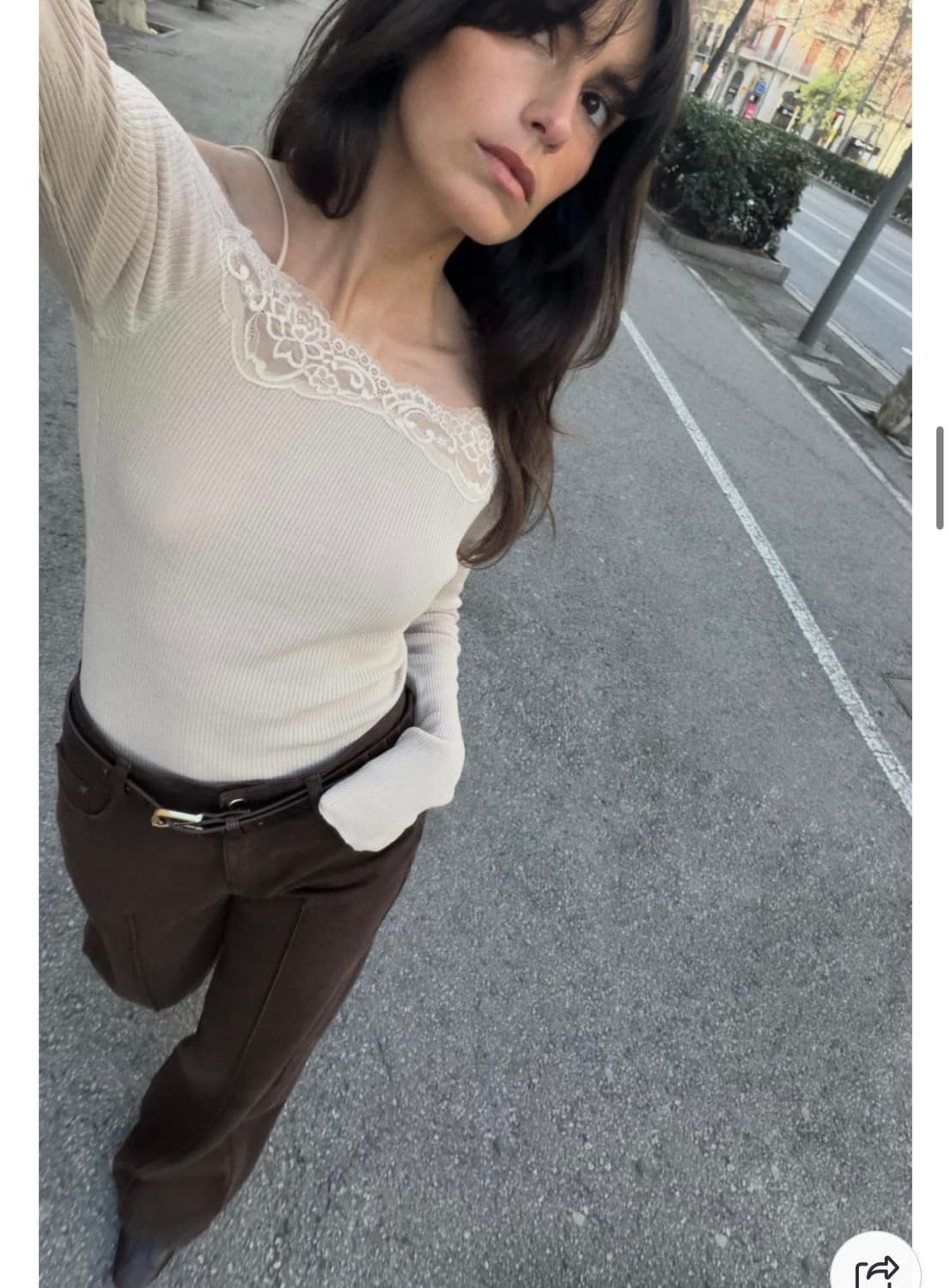 자라 레이스 콤비 니트 s 상품이미지2