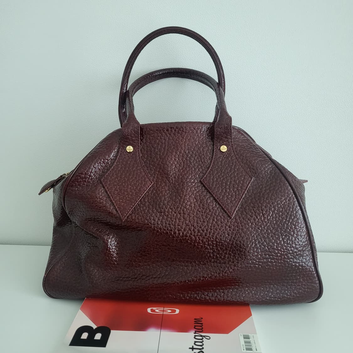 Vivienne Westwood 비비안웨스트우드 정품 금장 토트백 라지종 상품이미지3