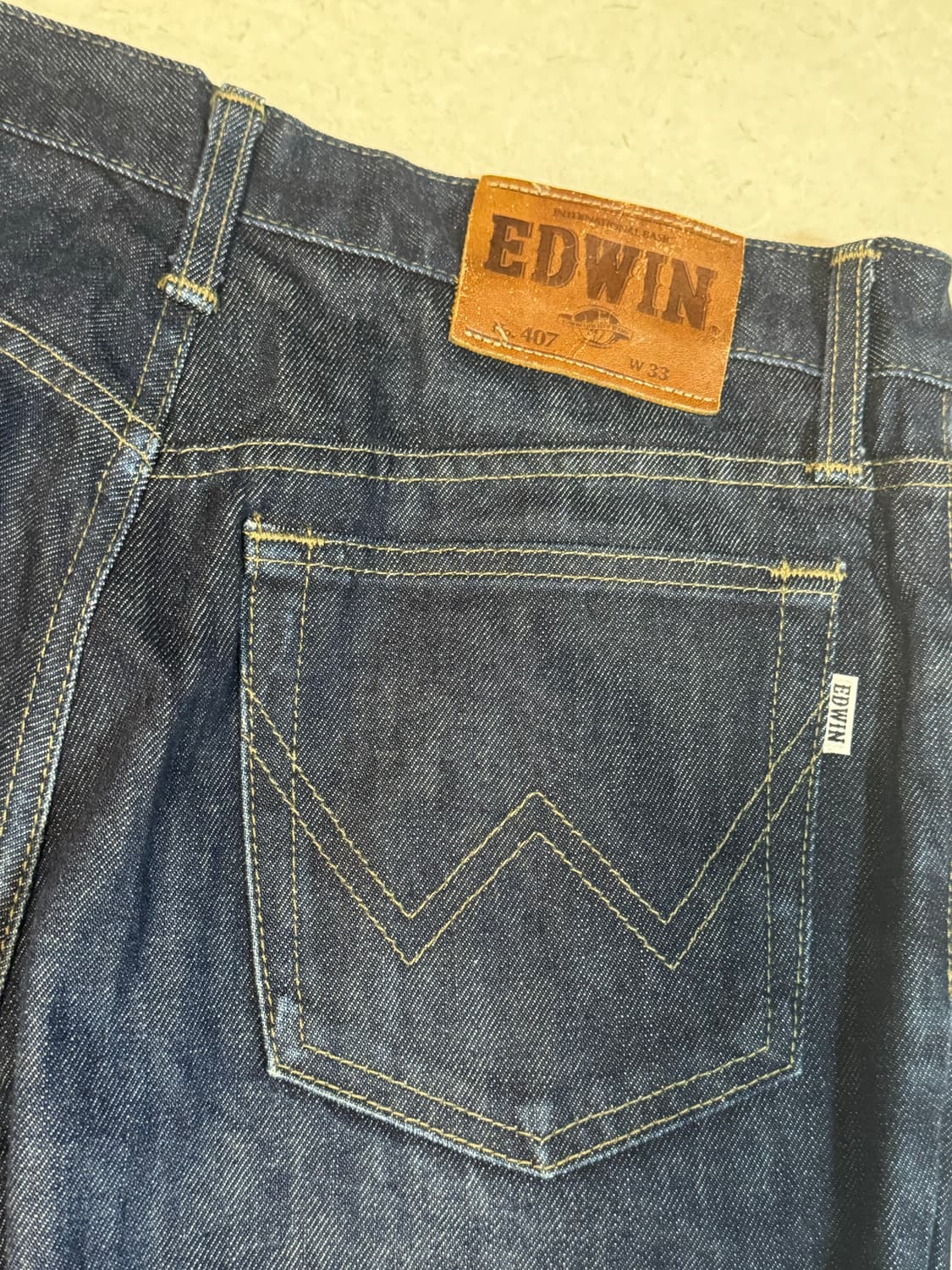 Edwin 에드윈 빈티지 407 생지 데님 팬츠 31 밑위 넓음 상품이미지4