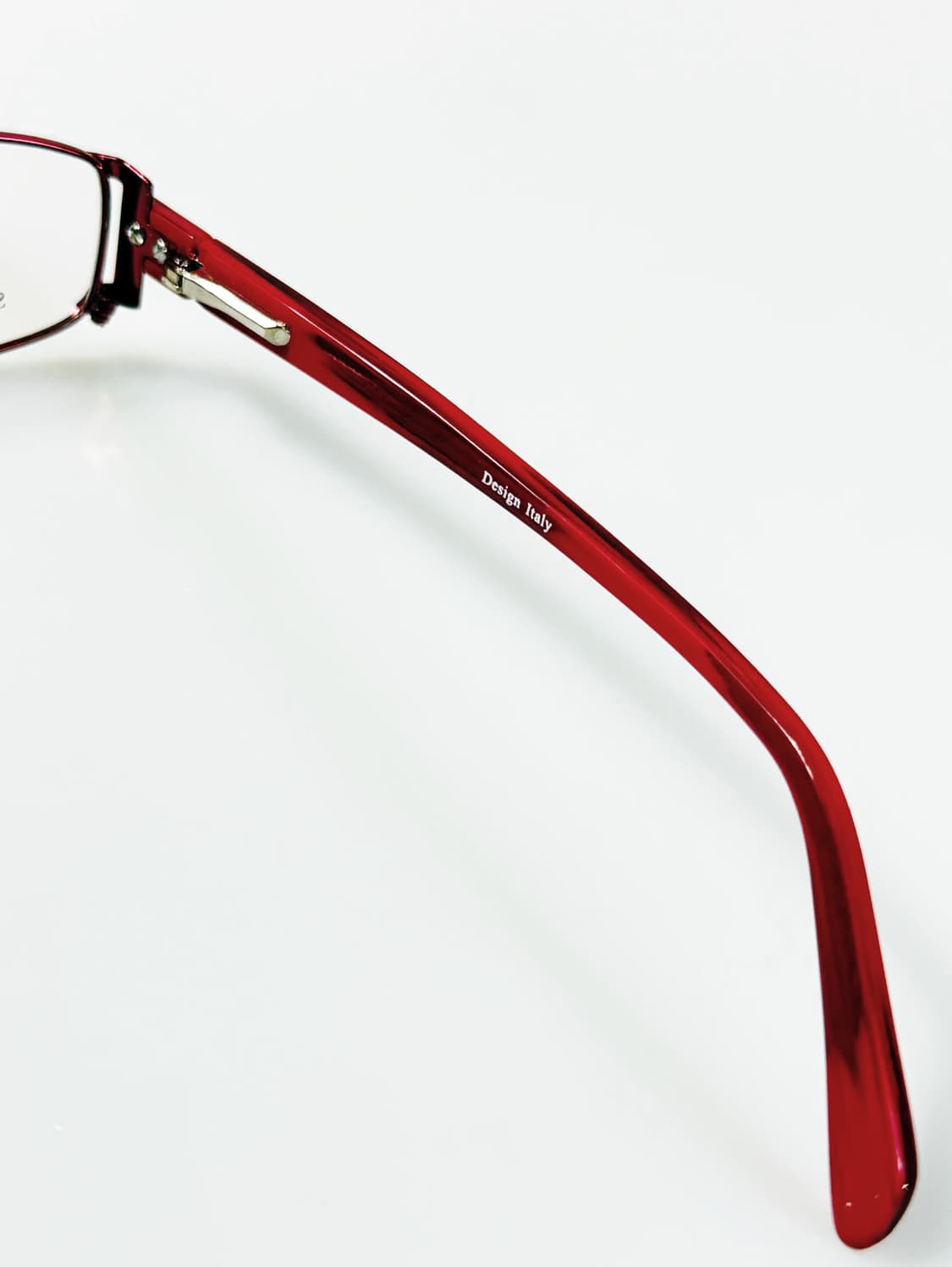 90s TOKIO 루비 레드 메탈 슬림 스퀘어 빈티지 안경 상품이미지7